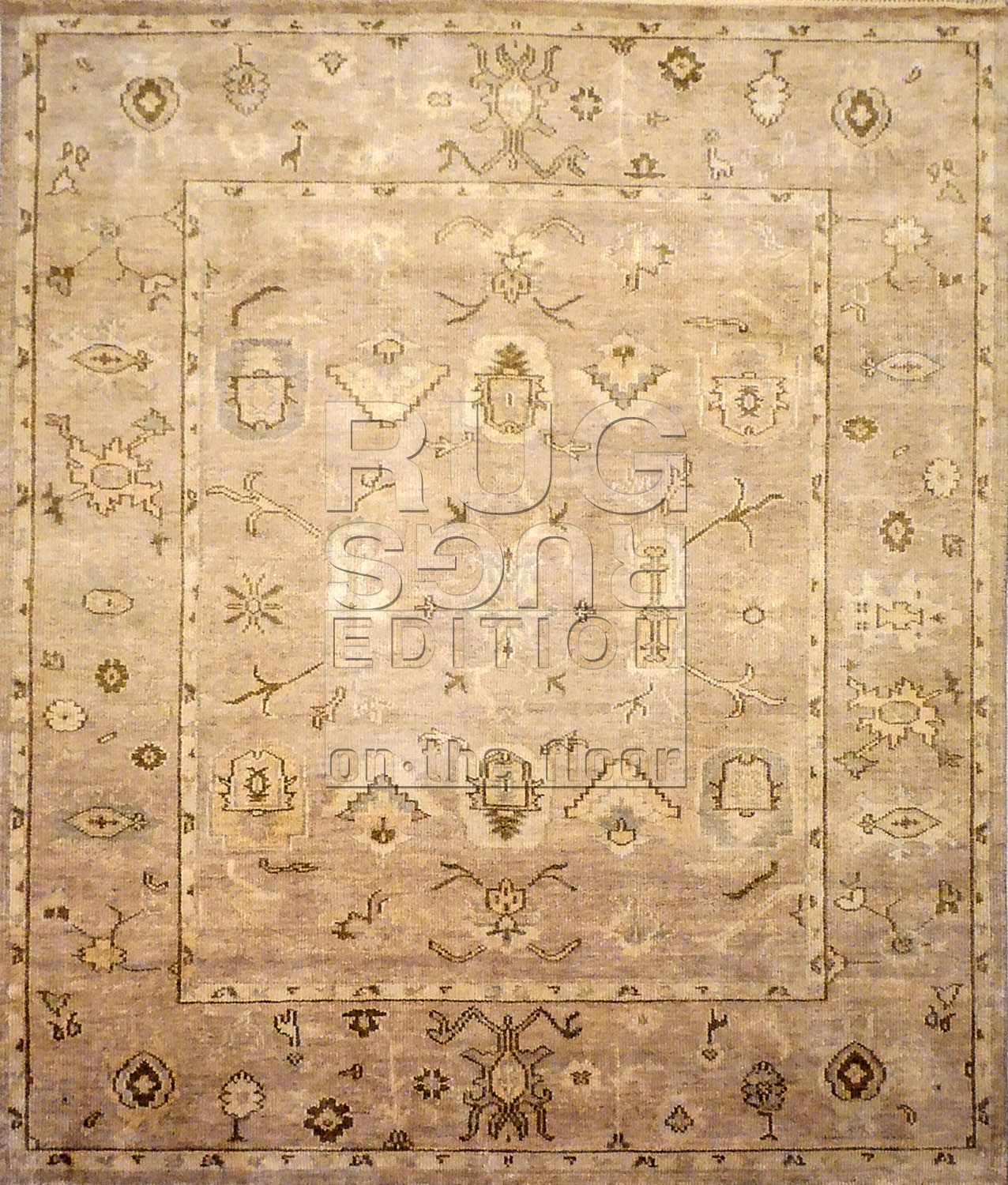 tappeto classico in oushak matrix
